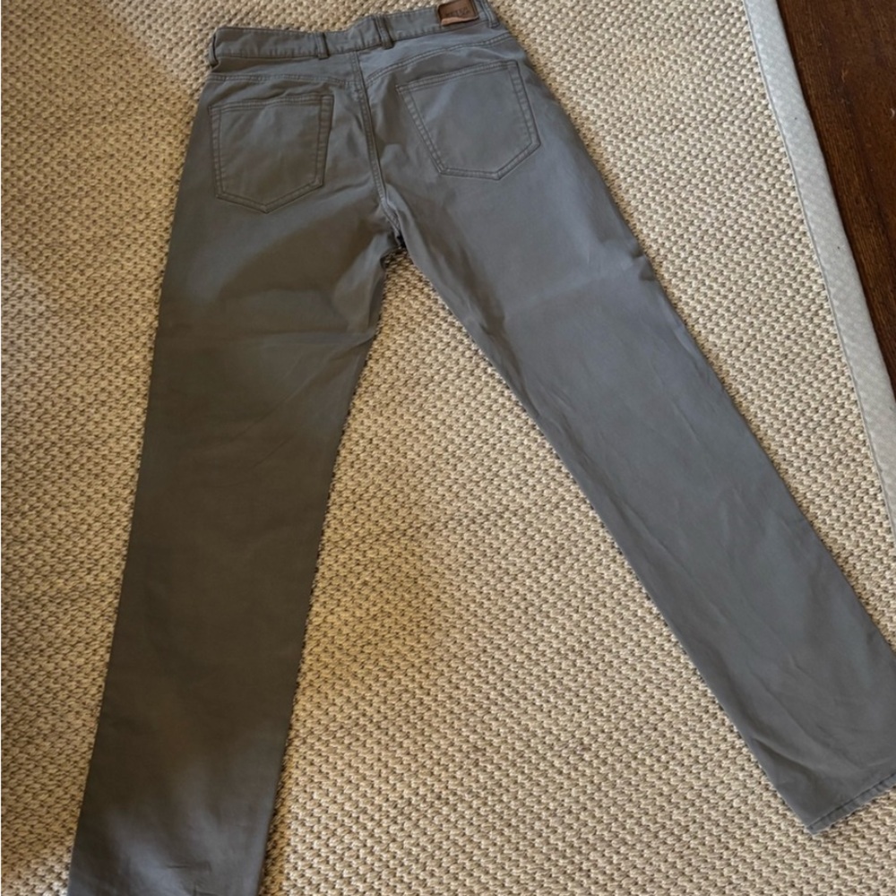 Peter Millar Wayfare Men’s five pocket pants dark grey—30 - Picture 2 of 4